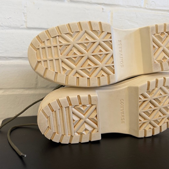 Converse Chuck Taylor All Star Lugged Heel Utility Sneakers in Army Green, SZ 7 - Picture 13 of 14